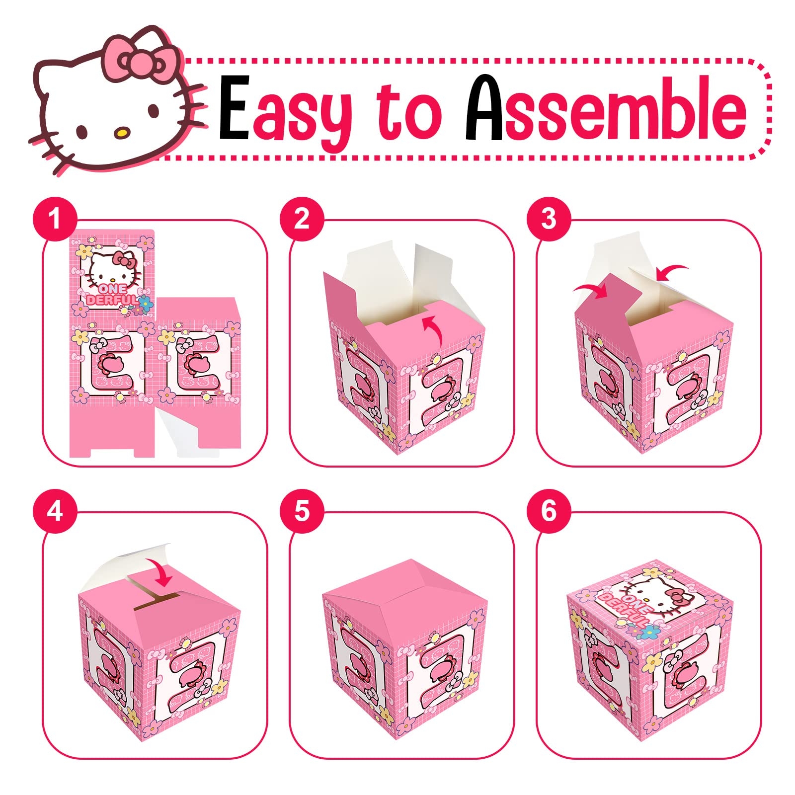Printable Boxkitty Printable Hello Kitty Box Template Hello Kitty 12Pcs Carton Candy