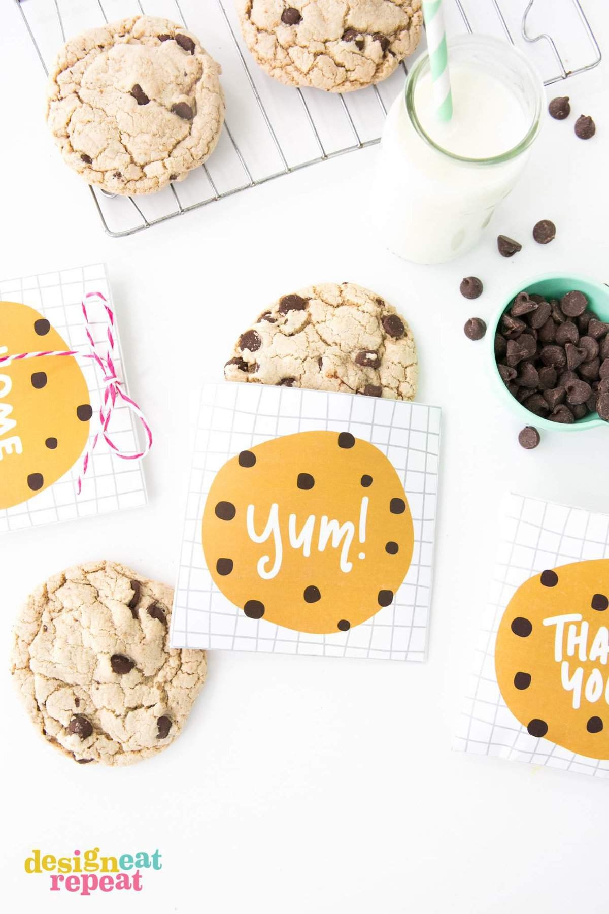 Chocolate Chip Cookie Template Printable