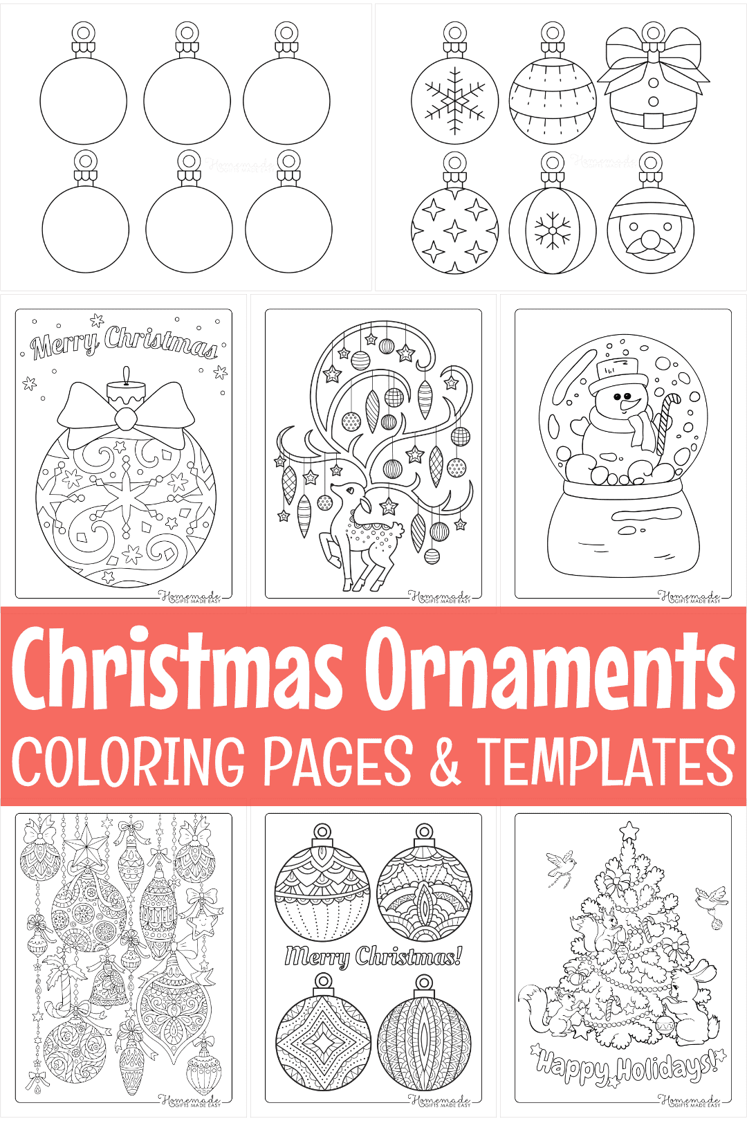 Free Printable Christmas Ornament Templates Free Printable Christmas Ornament Templates