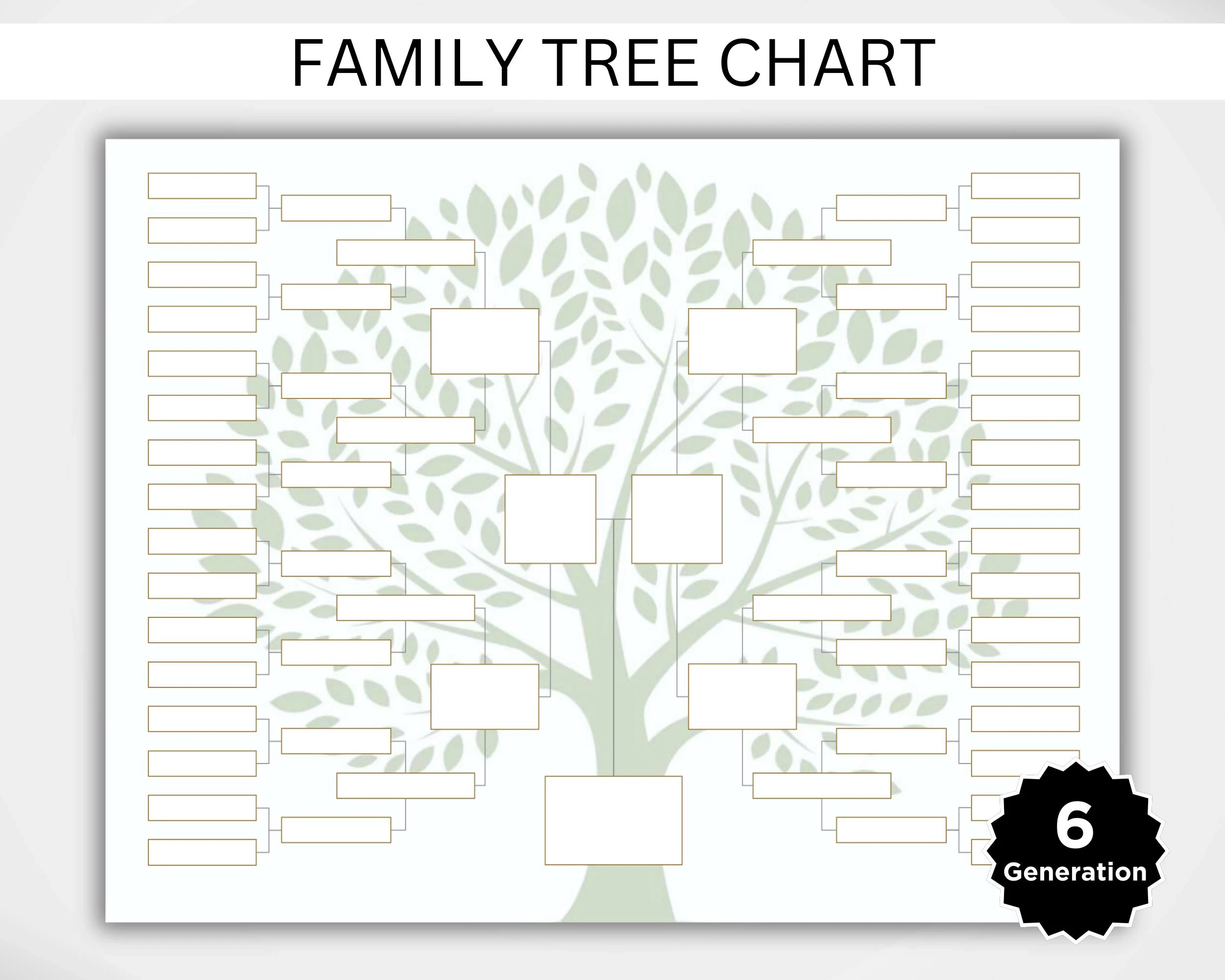 Blank Family Tree Template Printable Blank Family Tree Template Printable