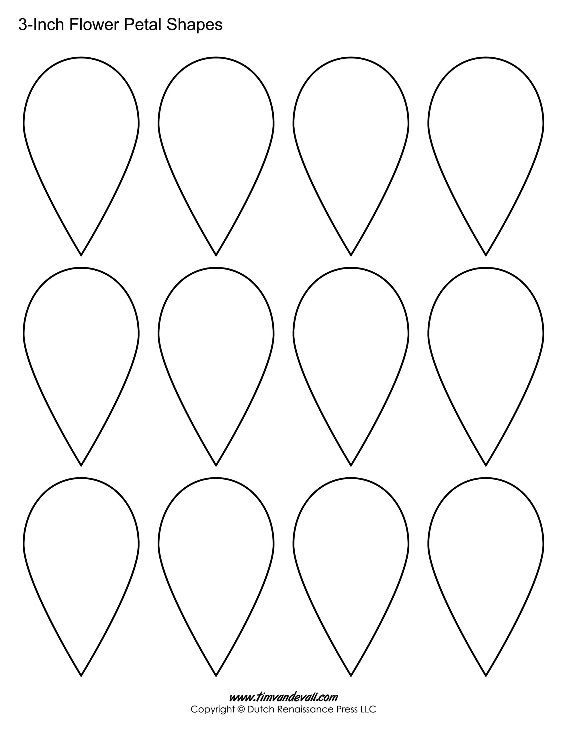 Free Paper Flower Templates Printable