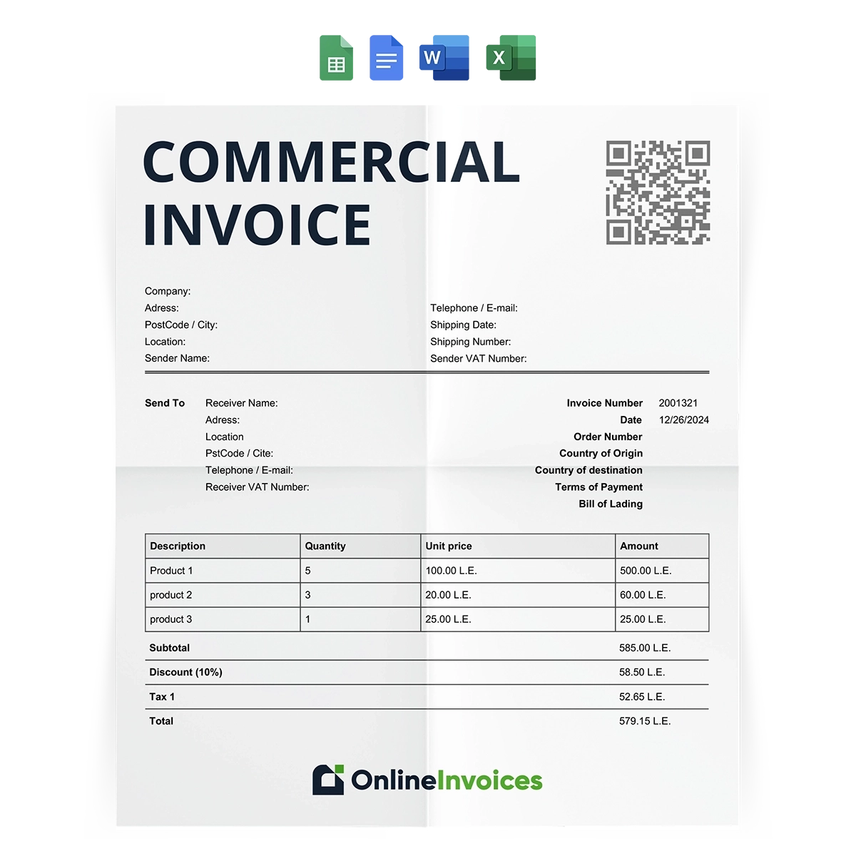 Printable Invoice Template Free Download Printable Invoice Template Free Download