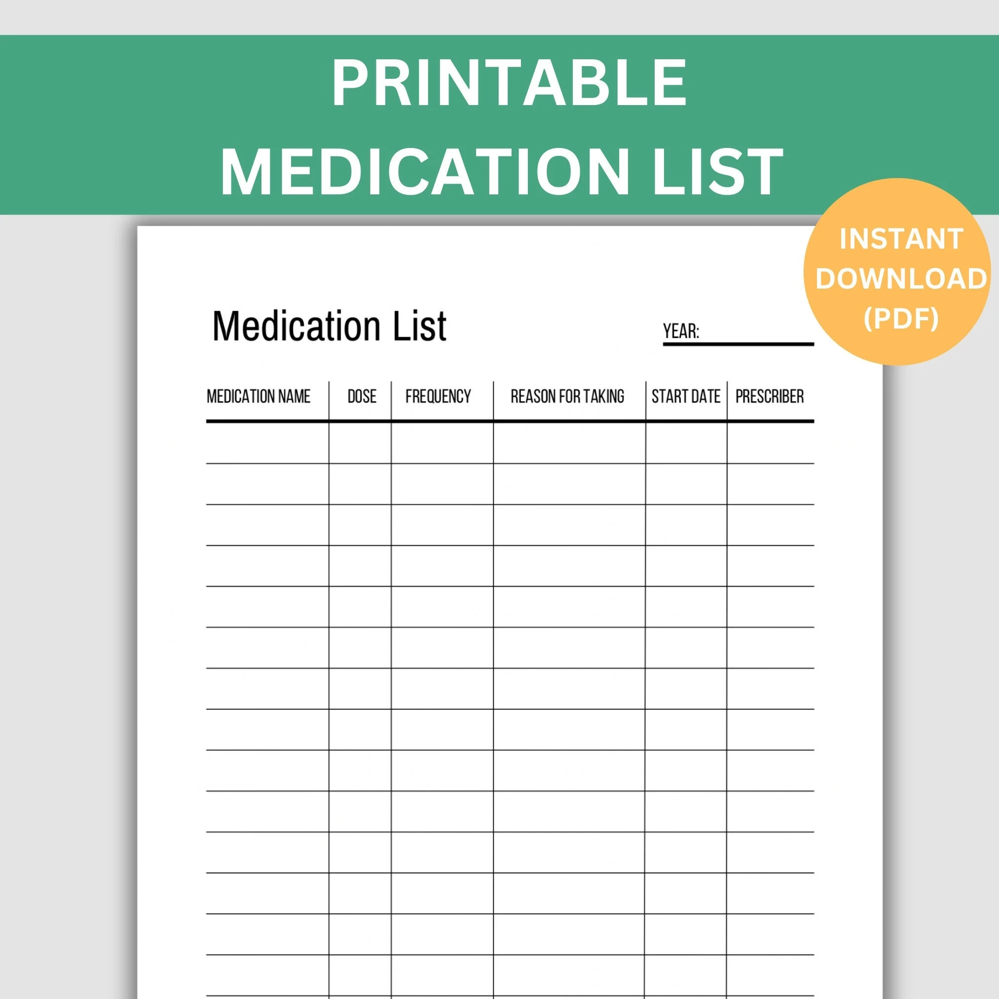 Printable Medication List Template Track Medications Instant Download To Keep Track Of Medicines Caregiver Resource Supplement List Etsy Hong Kong Printable Medication List Template Track Medications Instant Download To Keep Track Of Medicines Caregiver Resource Supplement List Etsy Hong Kong