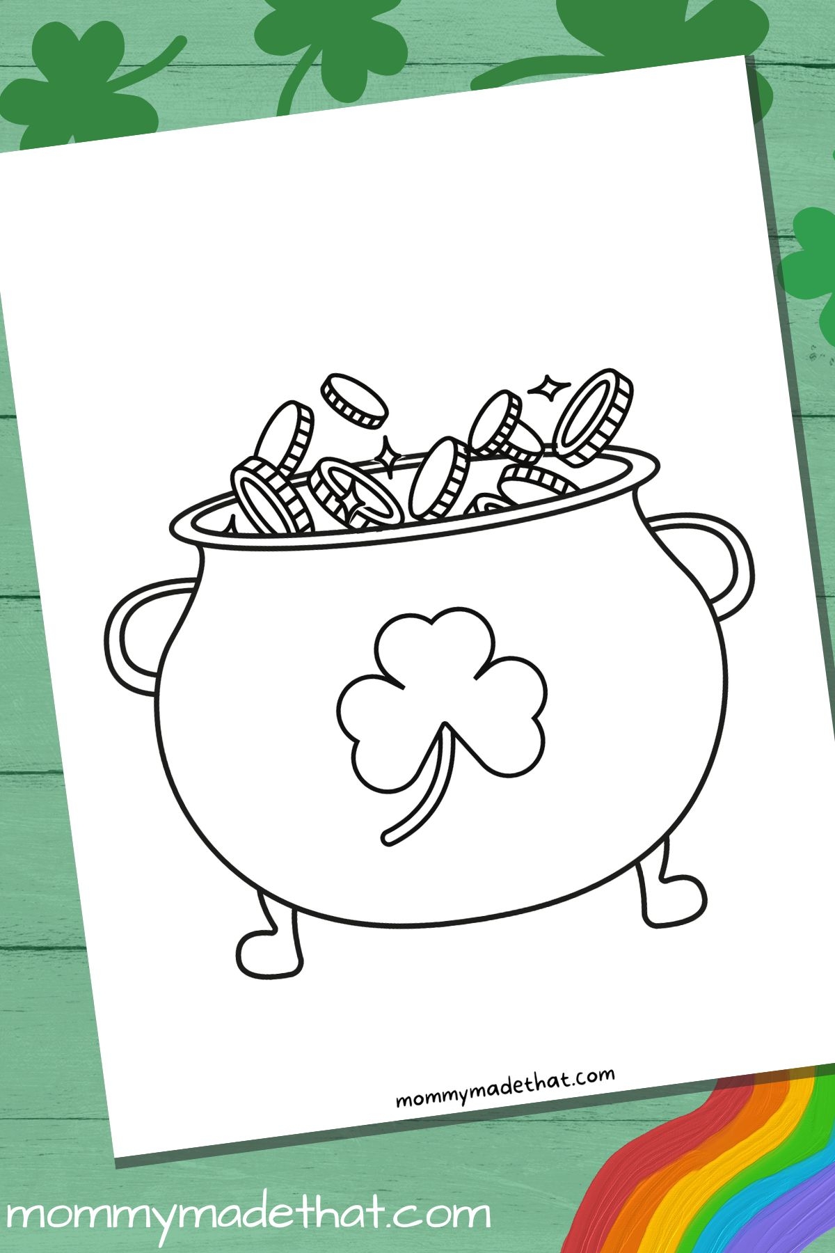 Printable Pot Of Gold Templates Lots Of Free Outlines 