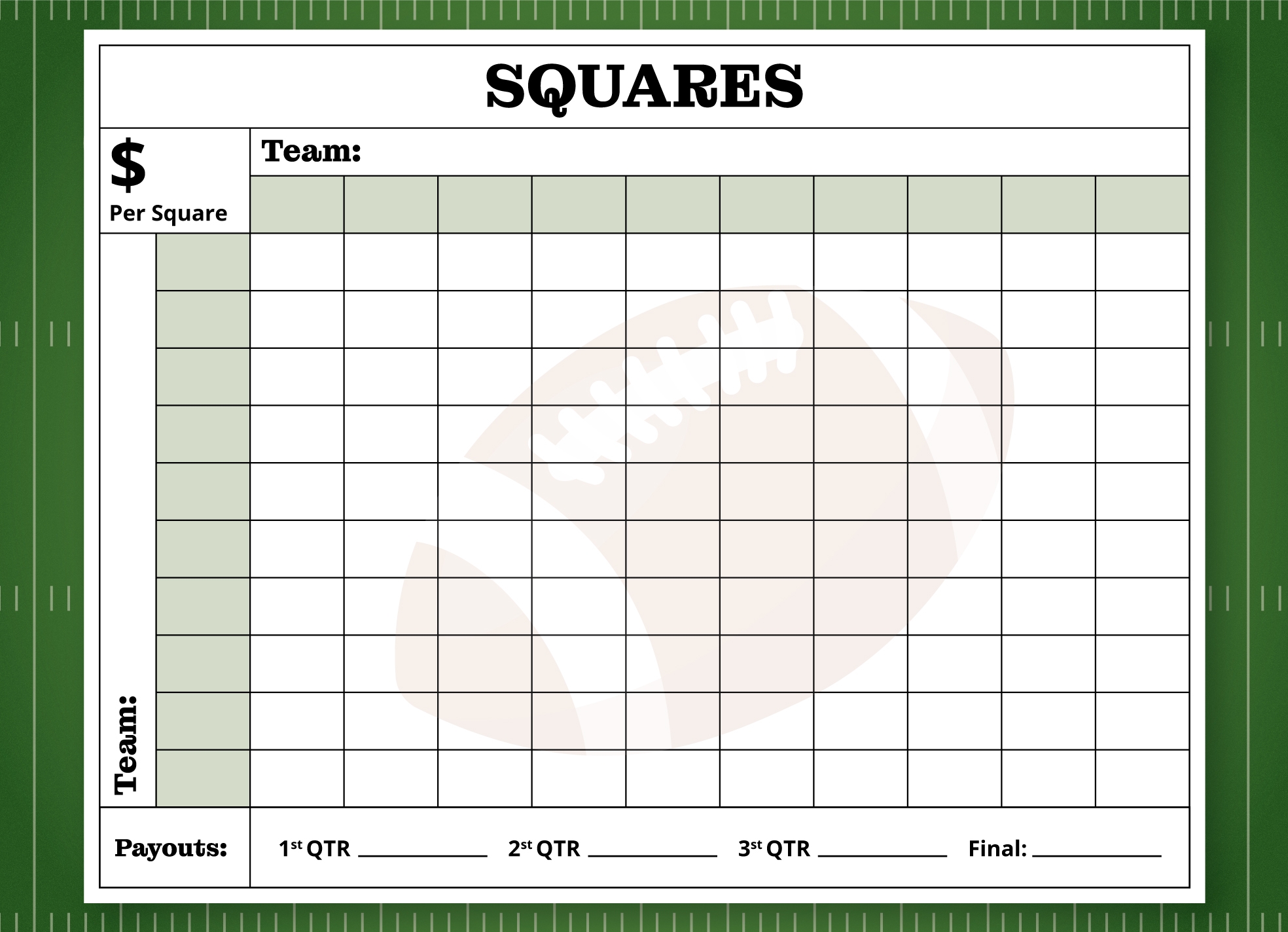 Football Pool Template Free Printable Football Pool Template Free Printable