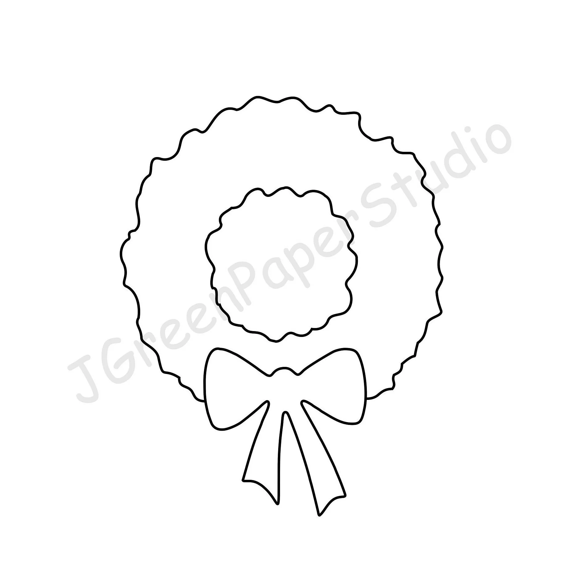 Printable Wreath Template Kids Holiday Coloring Page PDF Digital Download Etsy Printable Wreath Template Kids Holiday Coloring Page PDF Digital Download Etsy