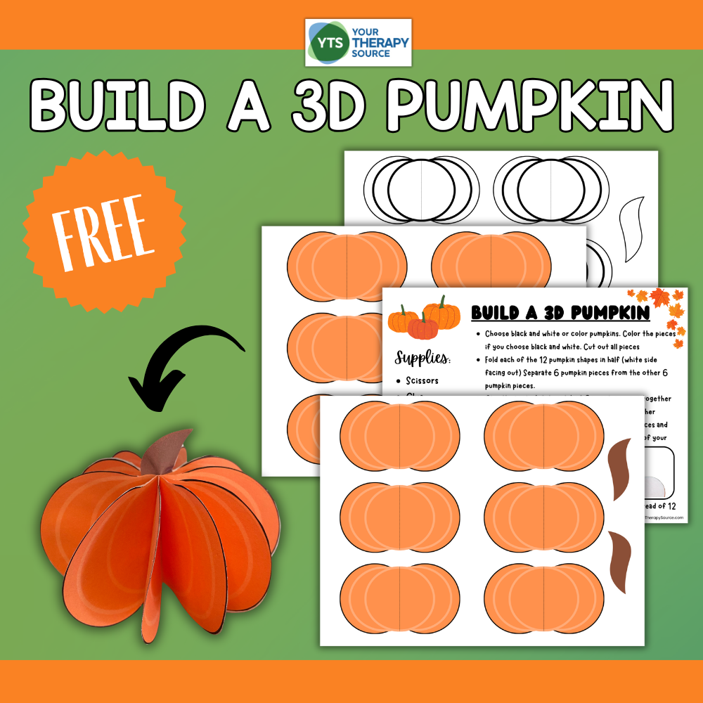 Pumpkin Craft For Kids Free Printable Your Therapy Source