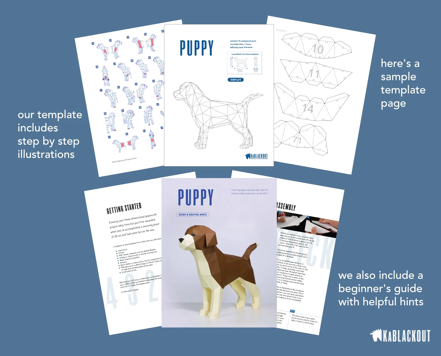 Puppy Papercraft Template KaBlackout Papercraft Templates