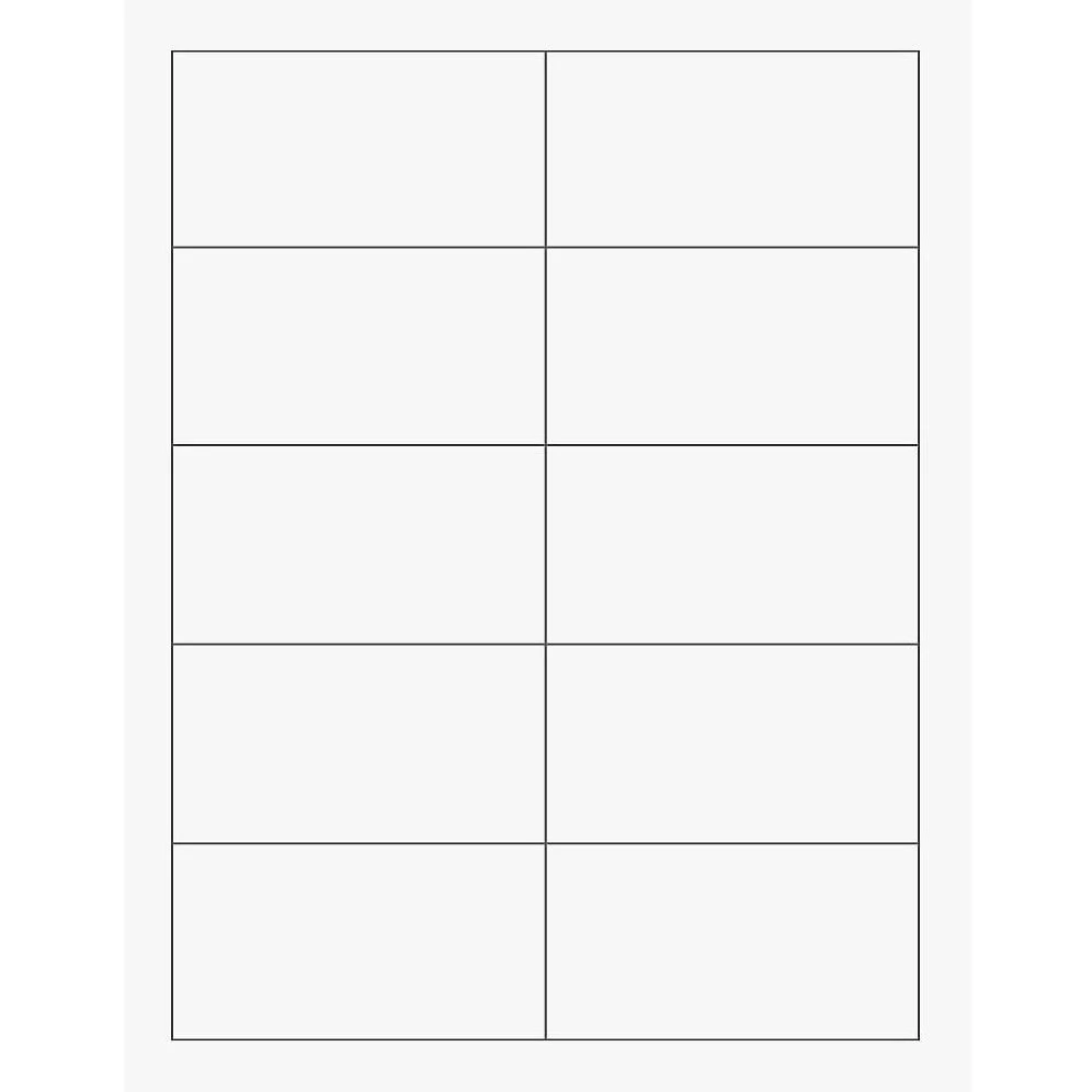 Pure White Printable Business Cards Paper Source