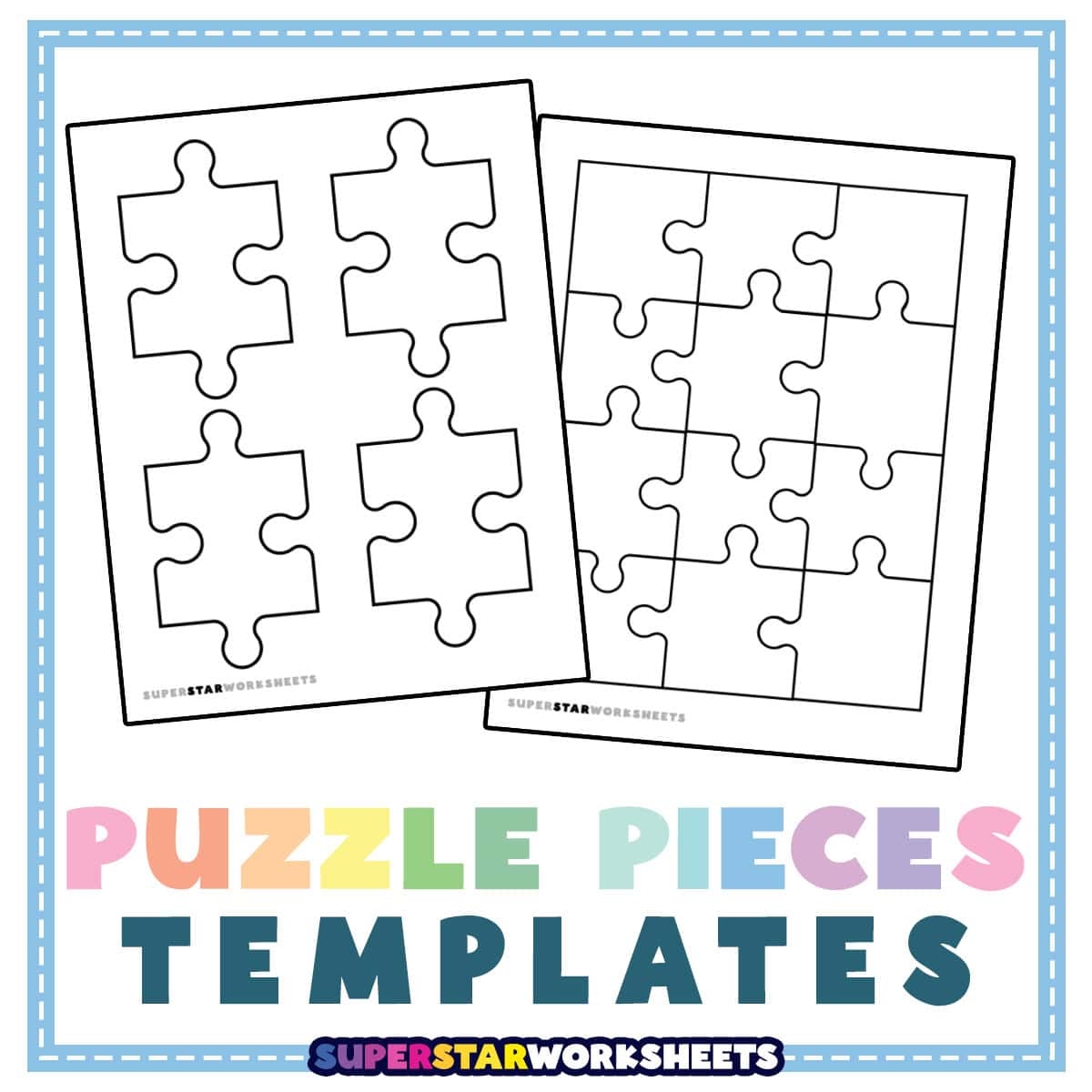 Free Printable Large Puzzle Piece Template