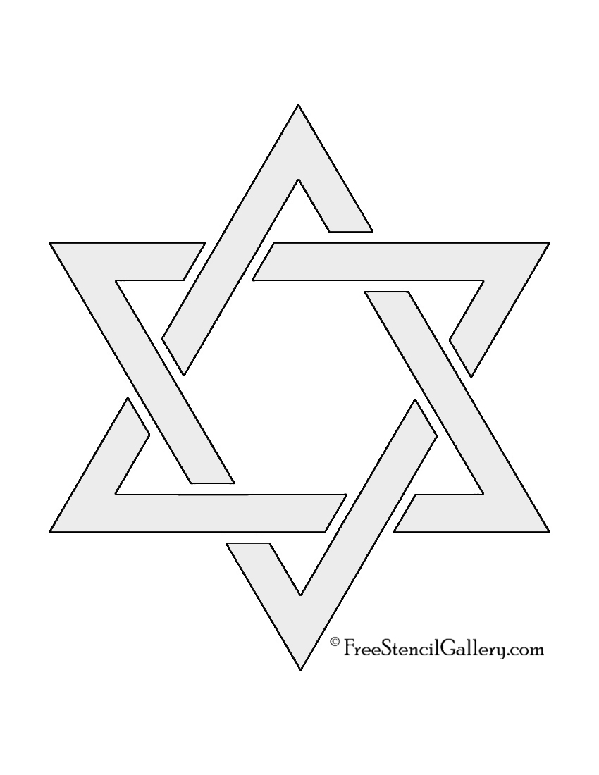 Star Of David Printable Template Star Of David Printable Template