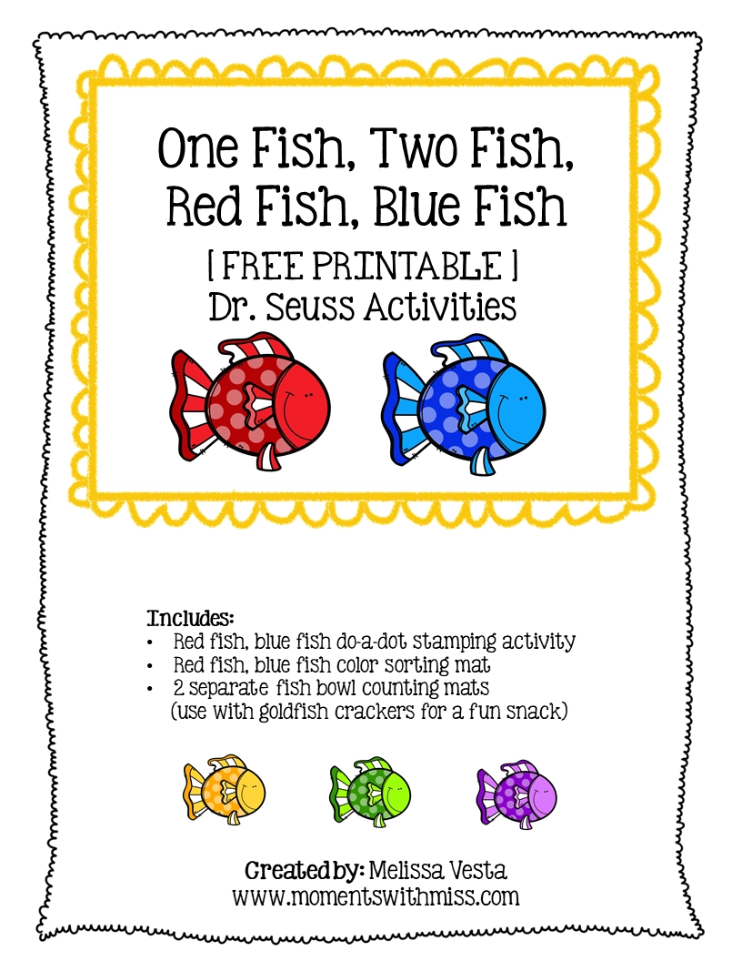 One Fish Two Fish Printable Template