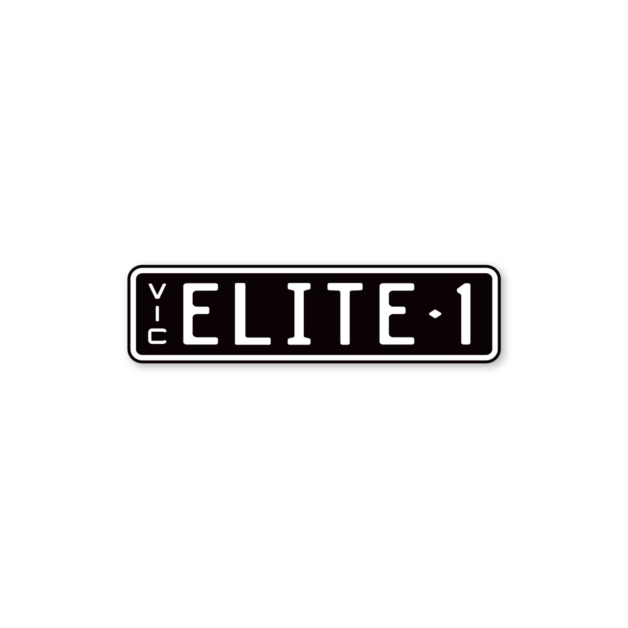 Replica Vic Rego Slimline Number Plate Sticker Elite Design Co 
