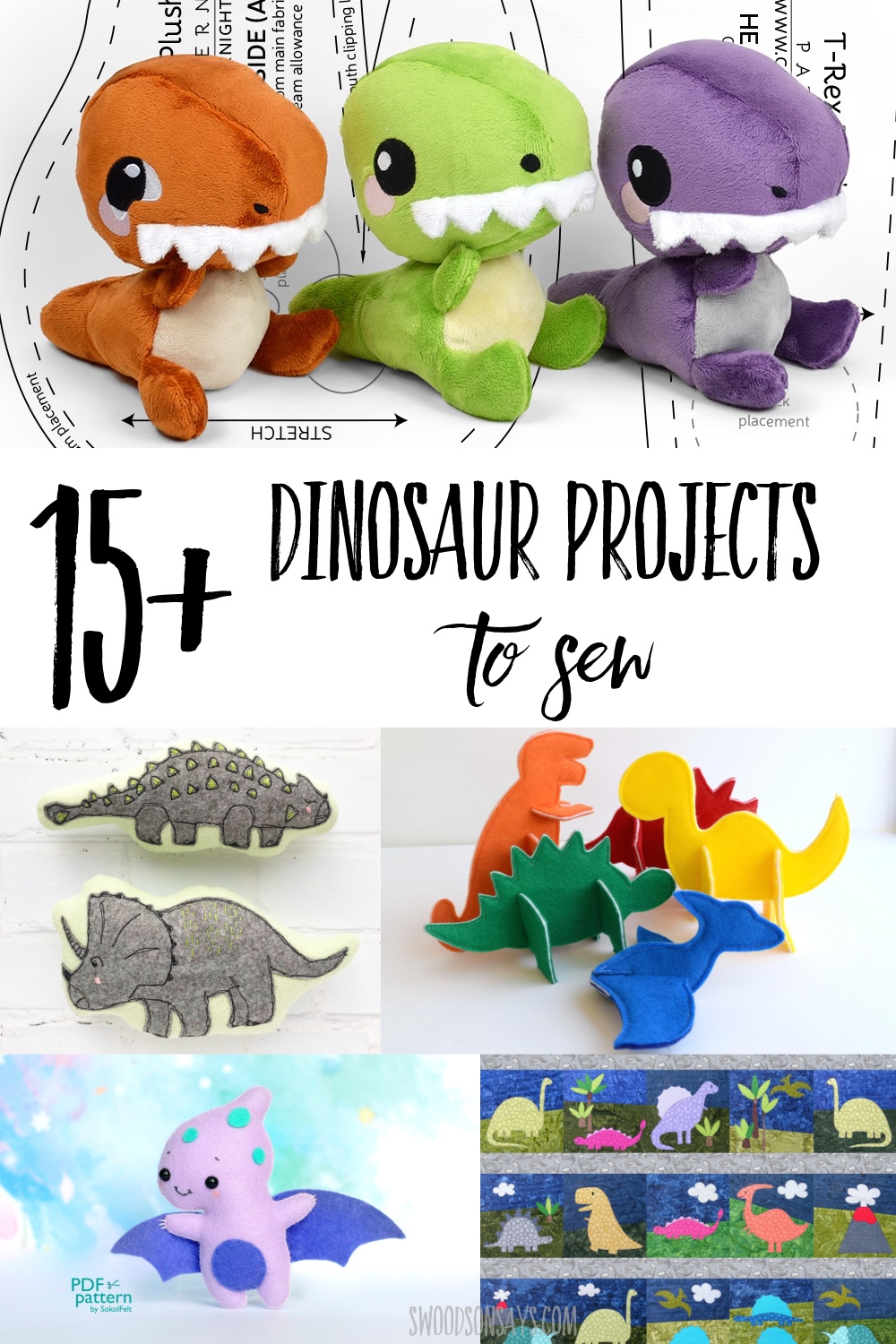 Sale Free Printable Dinosaur Sewing Patterns Best Sale