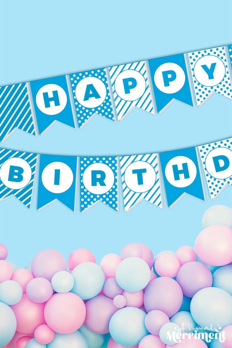Free Printable Birthday Banner Template Free Printable Birthday Banner Template