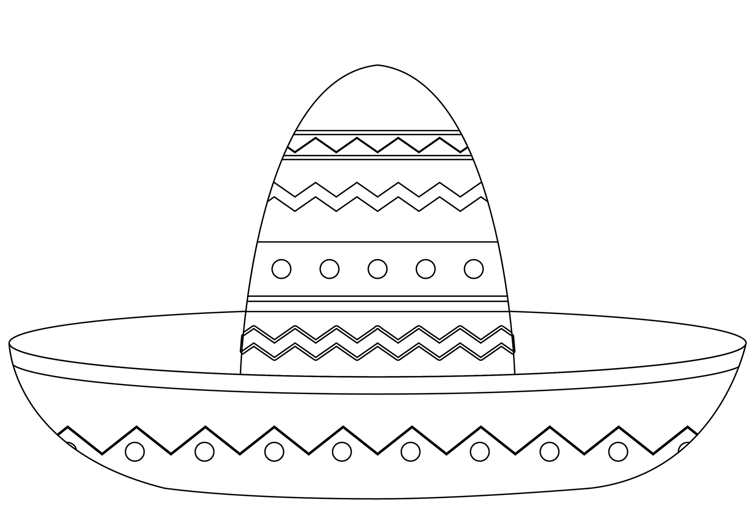 Sombrero Printable Template Free Printable Paper raft Templates