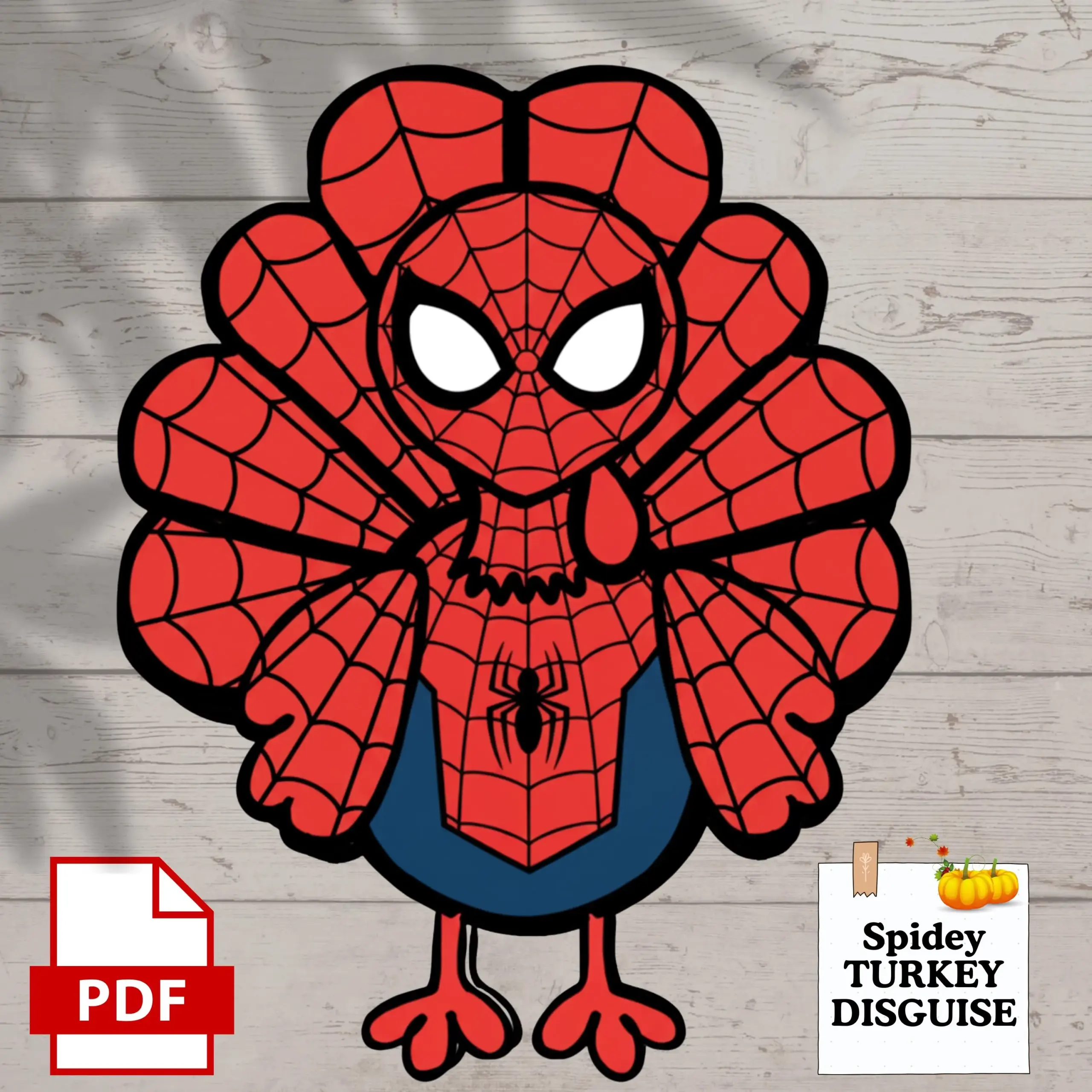 Spiderman Turkey Disguise Etsy
