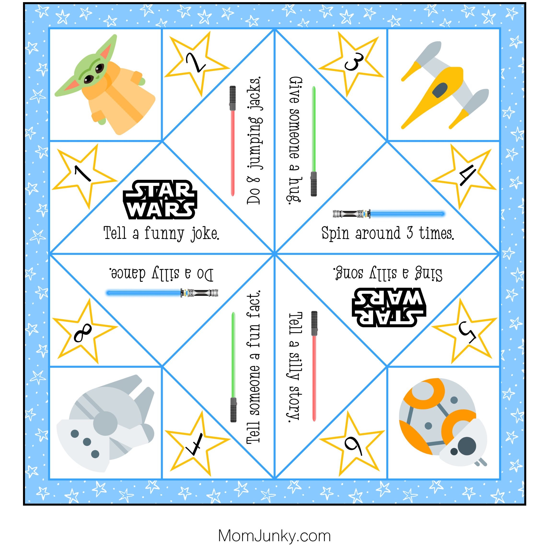 Origami Fortune Teller Printable Template