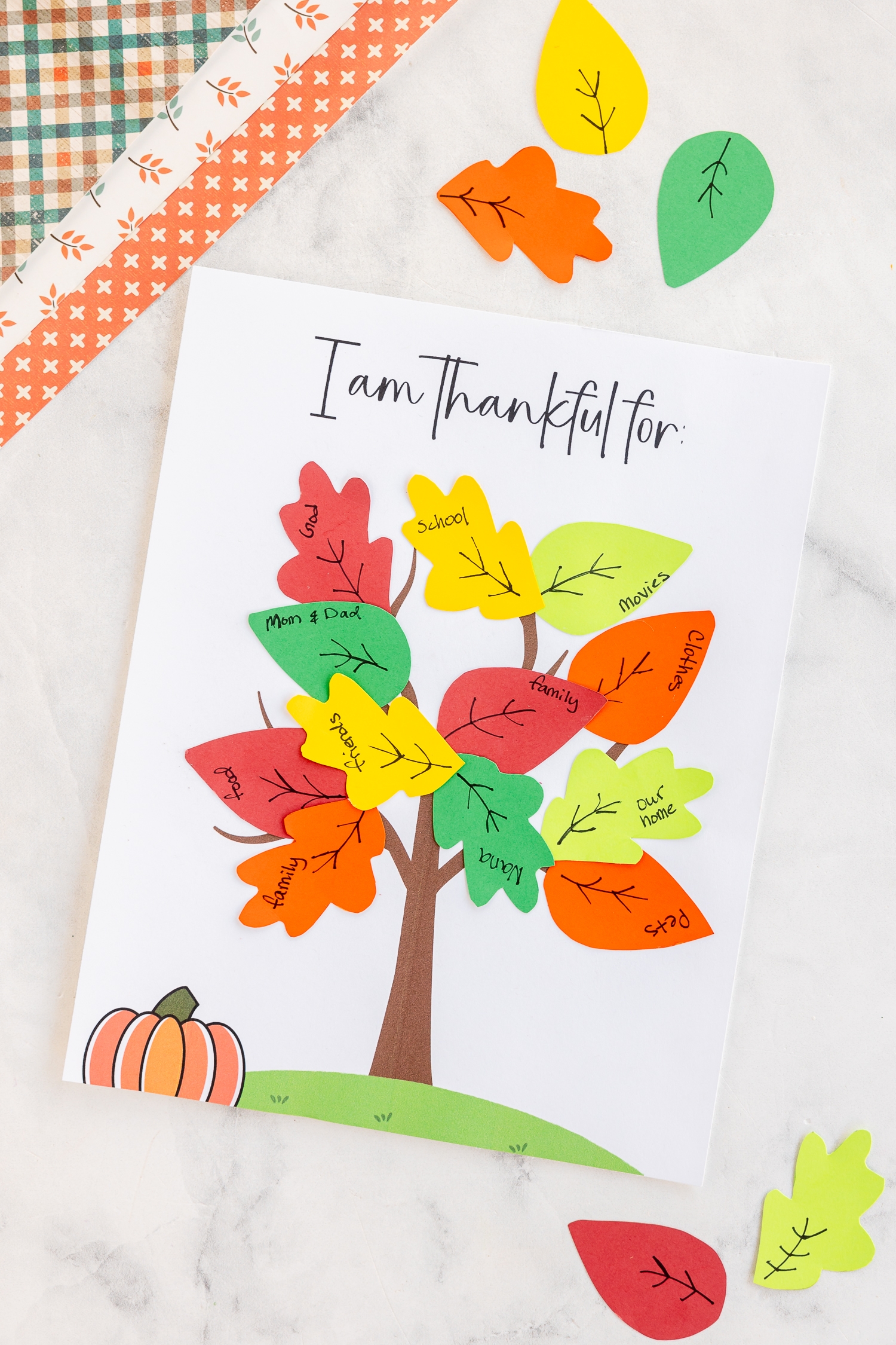 Free Printable Gratitude Tree Template