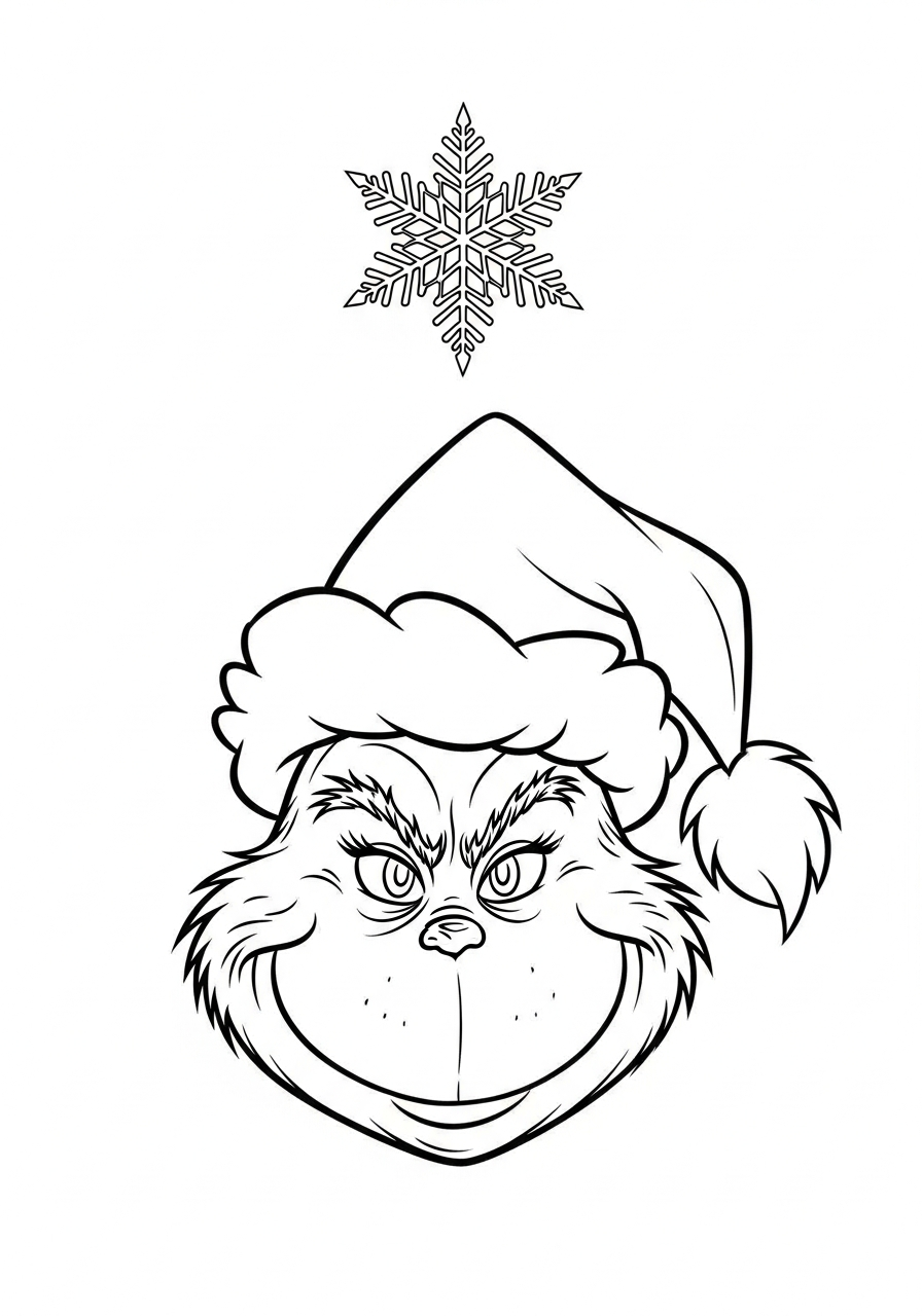The Grinch s Festive Face Coloring app The Grinch s Festive Face Coloring app
