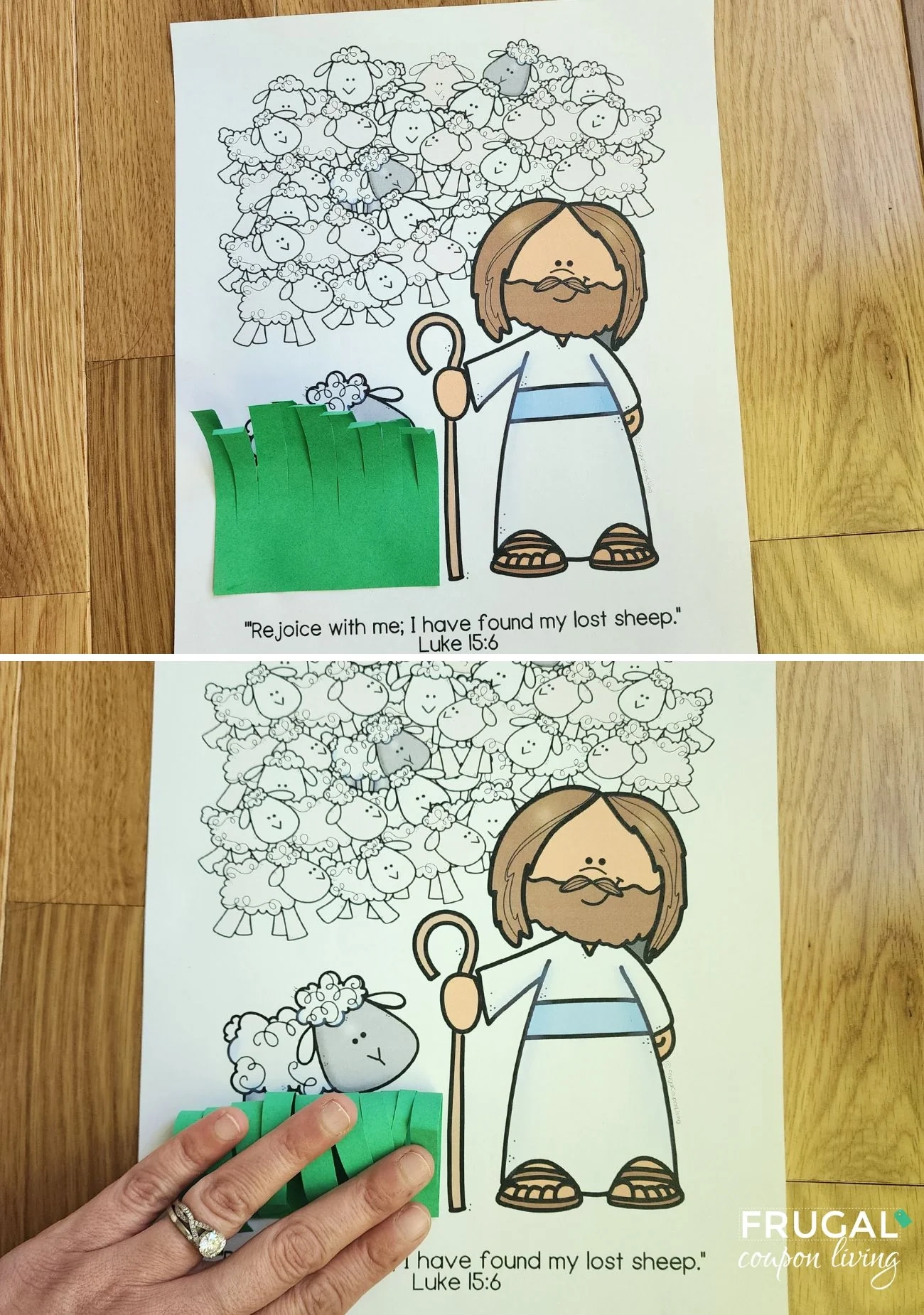 The Lost Sheep Craft Printable Hidden Sheep Activity For Kids Frugal Coupon Living