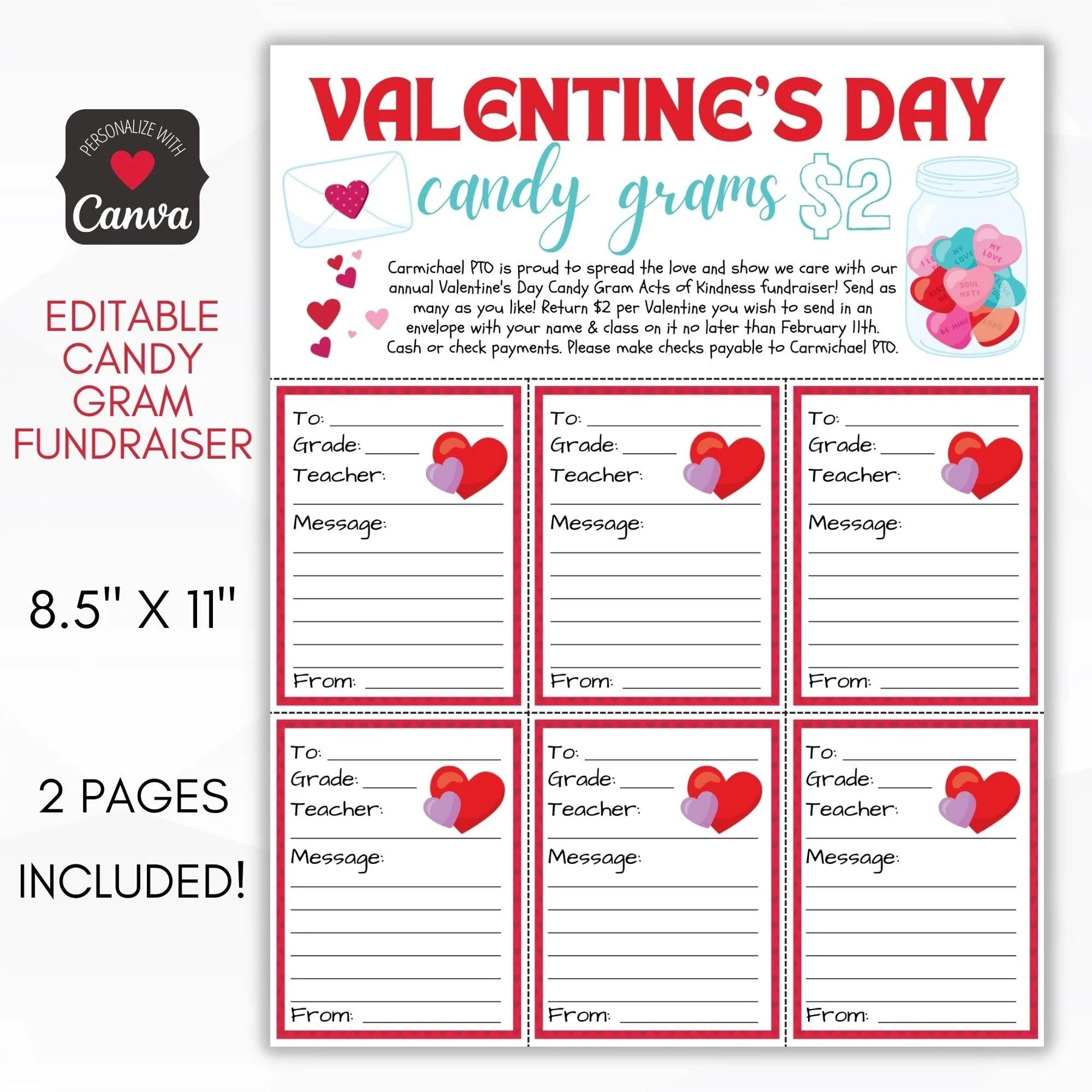 Valentine s Day Candy Gram Sheet Simple Desert Designs Valentine s Day Candy Gram Sheet Simple Desert Designs
