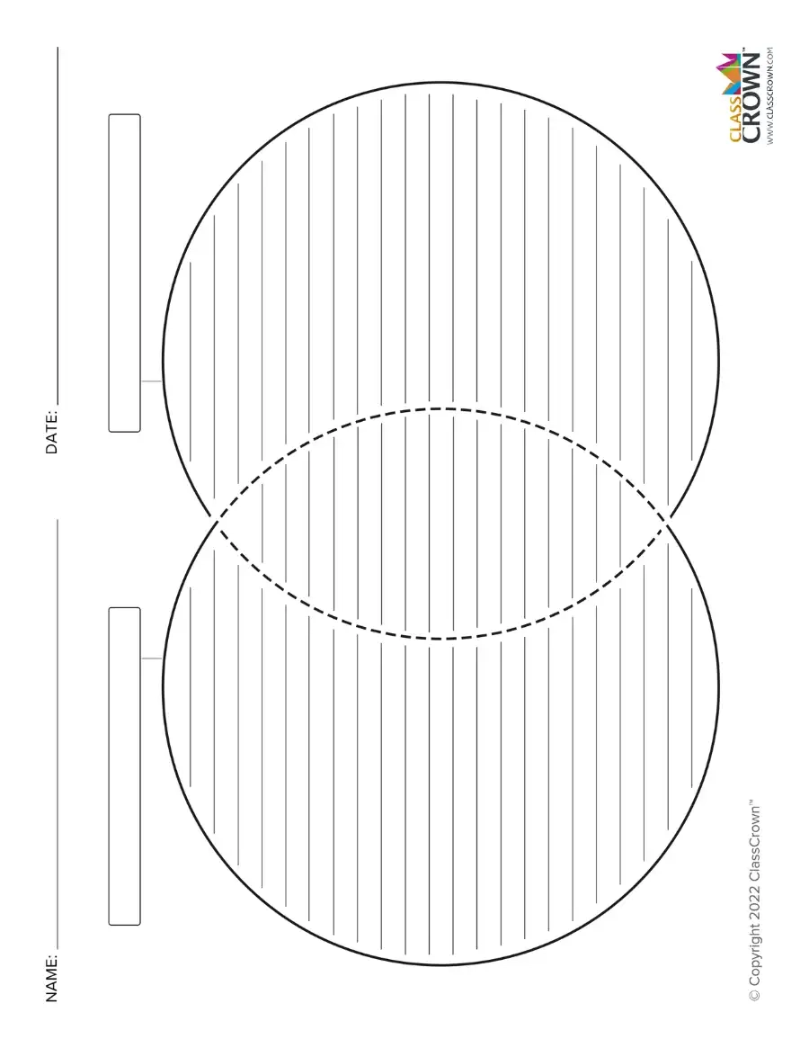 Venn Diagram With Labels Lines Free Reading Charts ClassCrown