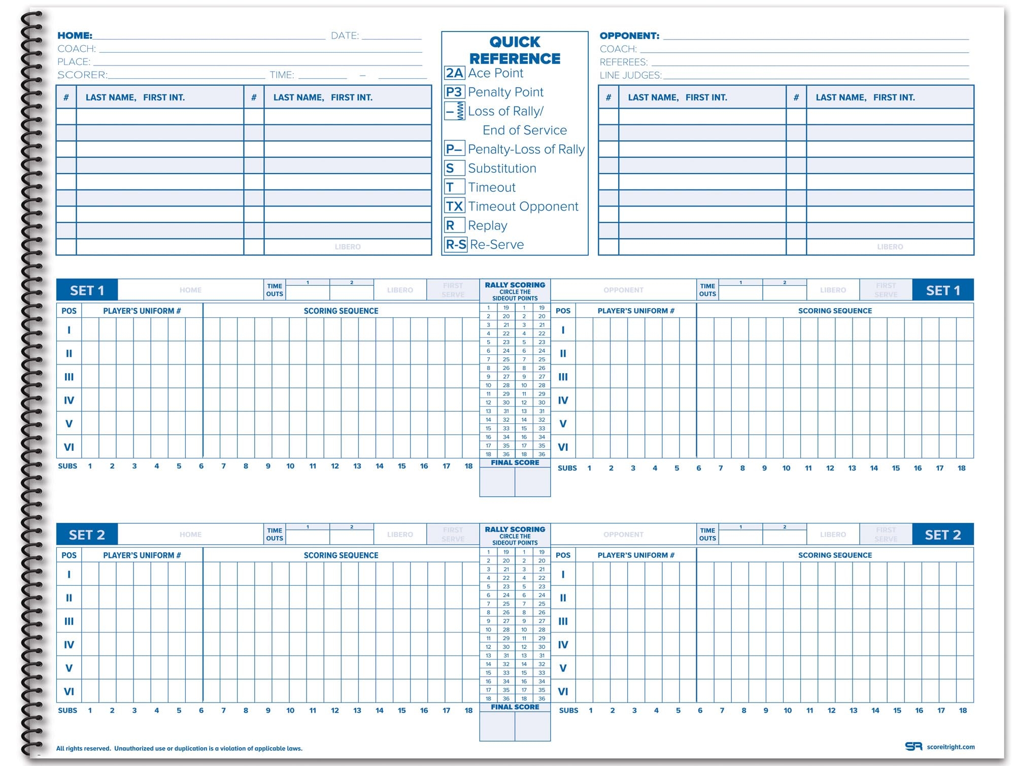 Free Printable Volleyball Score Sheet Template Free Printable Volleyball Score Sheet Template