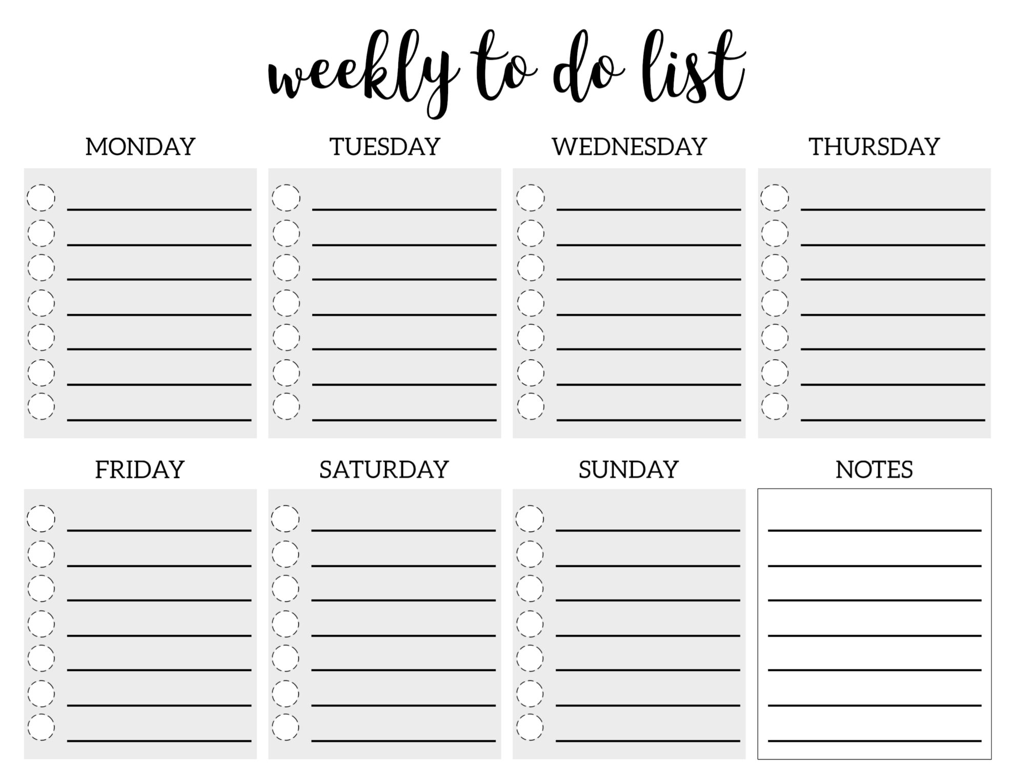 To Do List Template Printable To Do List Template Printable