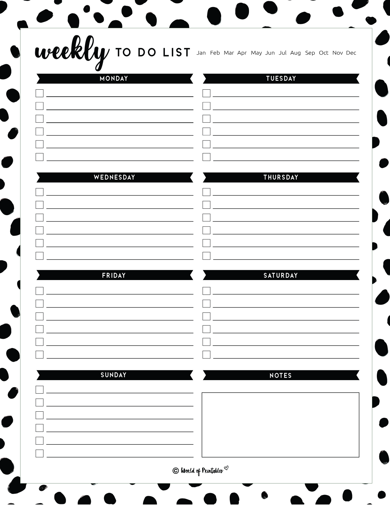 To Do List Printable Template To Do List Printable Template