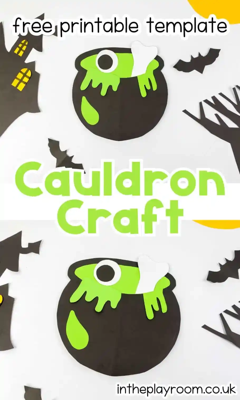 Witches Cauldron Craft With Free Printable Template In The Playroom