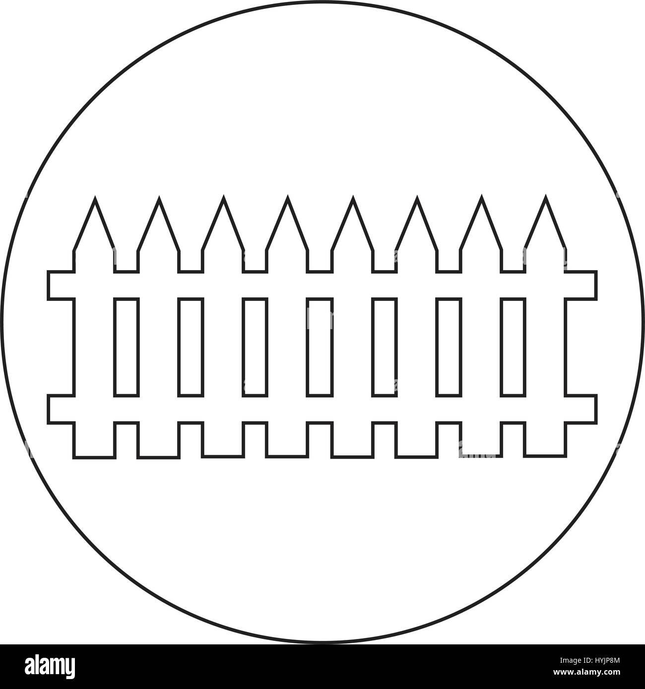 Wooden Paling Fence Black And White Stock Photos Images Page 2 Alamy